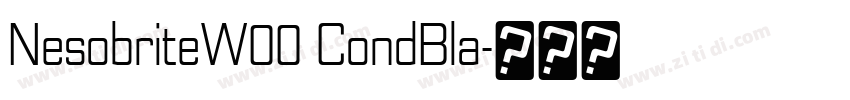 NesobriteW00 CondBla字体转换